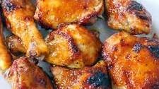 Two Ingredient Crispy Oven Baked BBQ Chicken