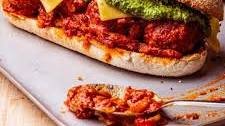Vegan Meatball Sub Sandwich