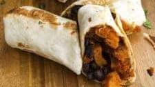Vegan Sweet Potato and Black Bean Breakfast Burritos