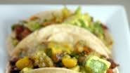 Weeknight Tacos Al Pastor with Avocado + Roasted Salsa Verde
