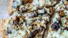 Wild Mushroom Cheese Pizza with Truffle Oil